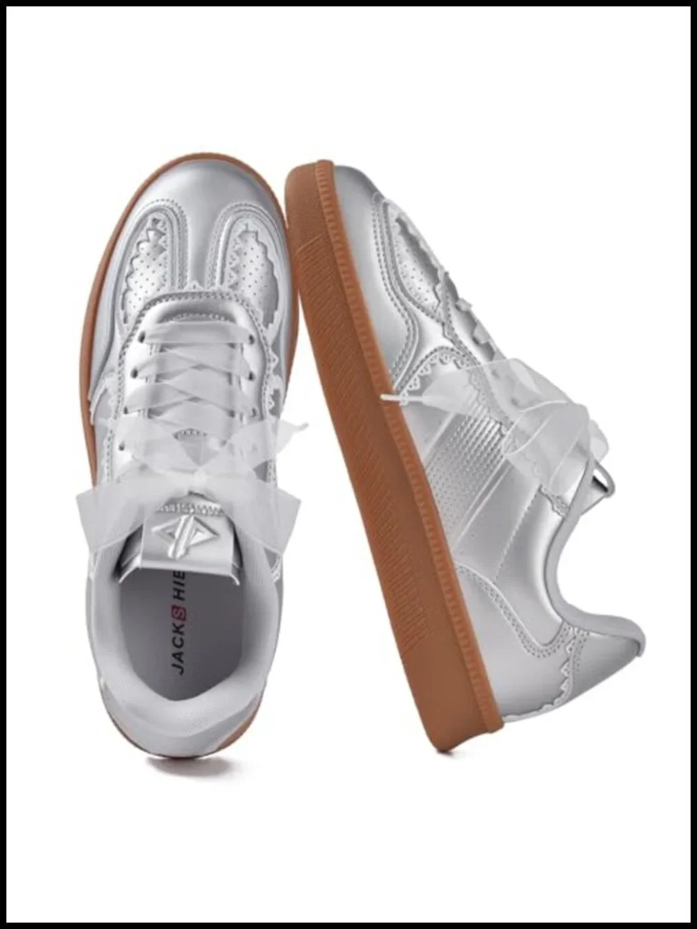 Ribbon Lace-Up Fashion Sneakers Arch Support Tennis Walking Shoes